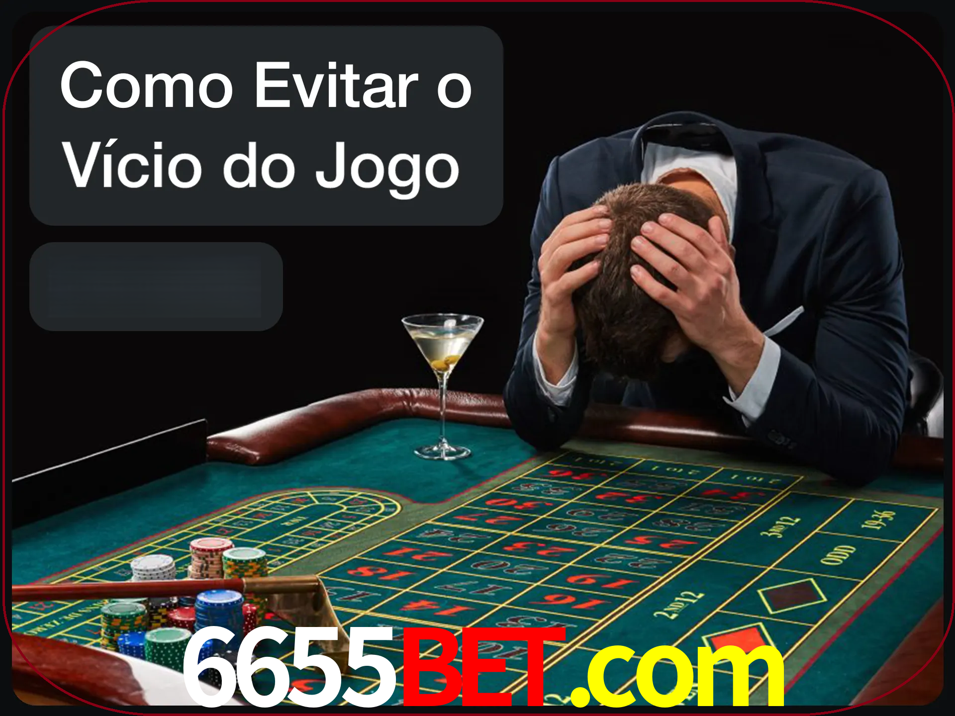 Você é responsável por cada uma de suas apostas.